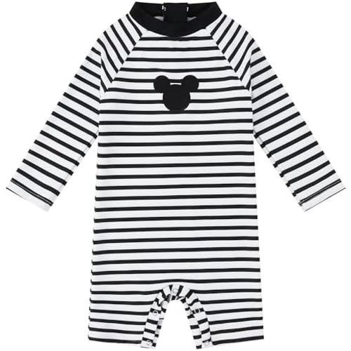 upandfast Baby Boy/Girl Swimsuit with Snap Bottom UPF 50+ Sun Protection Toddler One Piece Swimwear