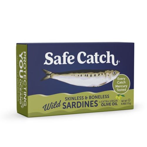 Wild Sardines in Extra Virgin Olive Oil, Skinless & Boneless, 4.4 oz