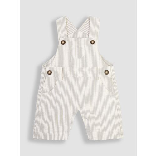 Natural Stone Seersucker Stripe Dungarees