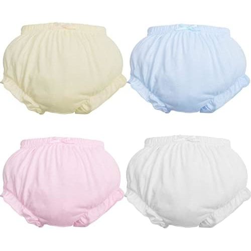 Baby Diaper Covers for Girls Newborn Soft Cotton Ruffle Bloomers Toddler