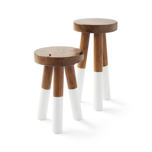 Dip-Dyed Stools | Serena and Lily