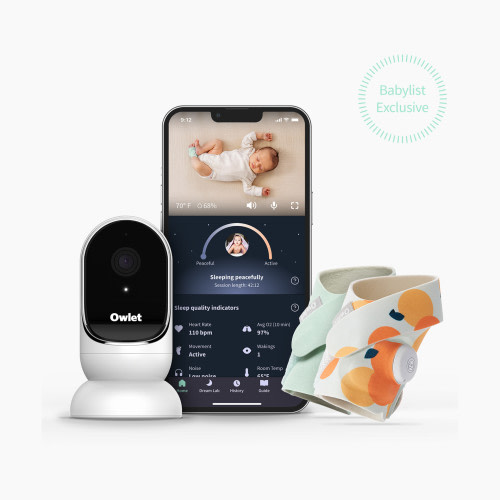 Owlet Owlet x Babylist Dream Duo with 2nd Generation Cam - Sweet Clementine