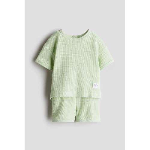 2-PIECE WAFFLED JERSEY SET