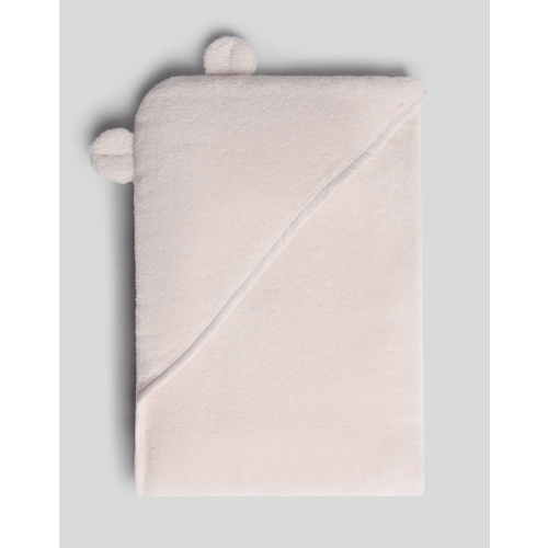 Organic Hooded Baby Towel with Ears - Blush