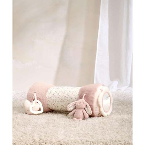 Welcome To The World Bunny Tummy Time Roll - Pink