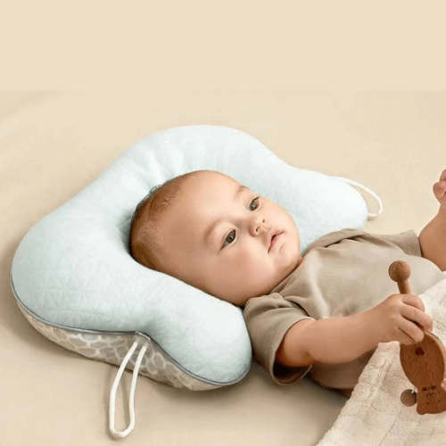 SnugNest™ Baby Head Shaping Pillow | Anti-Flat Head Support for Newborns