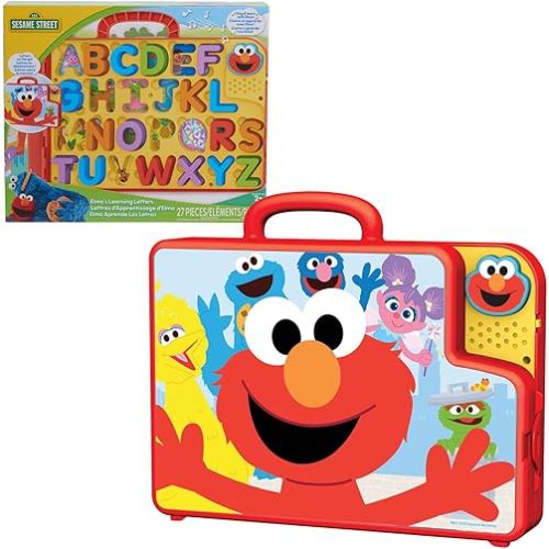 SESAME STREET Elmo’s Learning Letters Bus Activity Board, Preschool Learning and Education, Kids Toys for Ages 2 Up by Just Play
