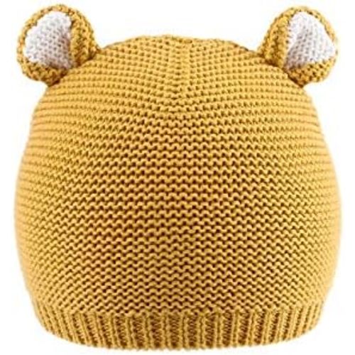 LLmoway Baby Knit Hat Cotton Bear Beanie Soft Cute Infant Fall Winter Hats for Boys Girls Age 0-18M