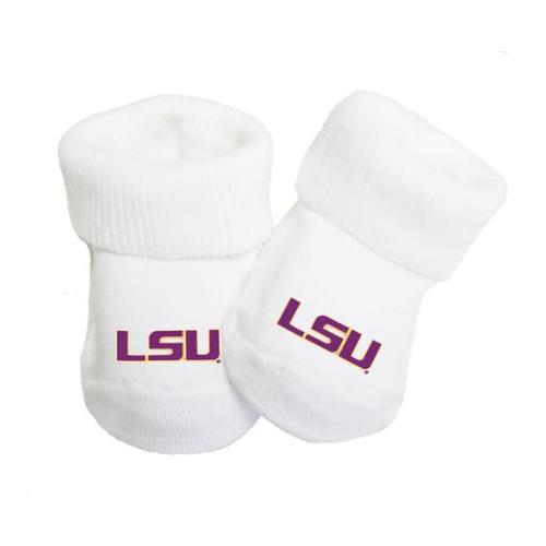 LSU Tigers Baby Toe Booties - Etsy