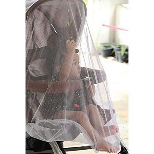 Enovoe Durable Baby Stroller Mosquito Net for Crib, Brown