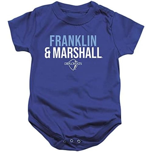 Franklin & Marshall College Official Stacked Unisex Infant Snap Suit for Baby