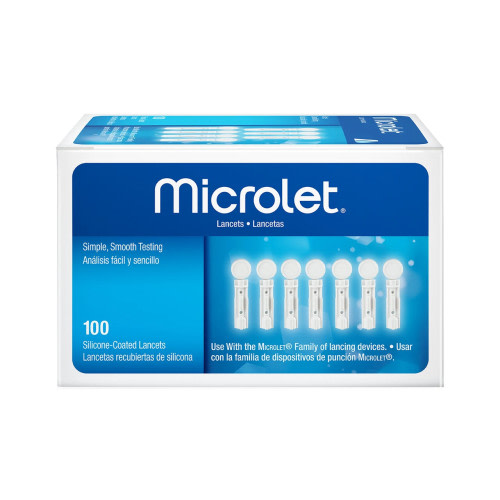 Microlet 100 Silicone-Coated Lancets