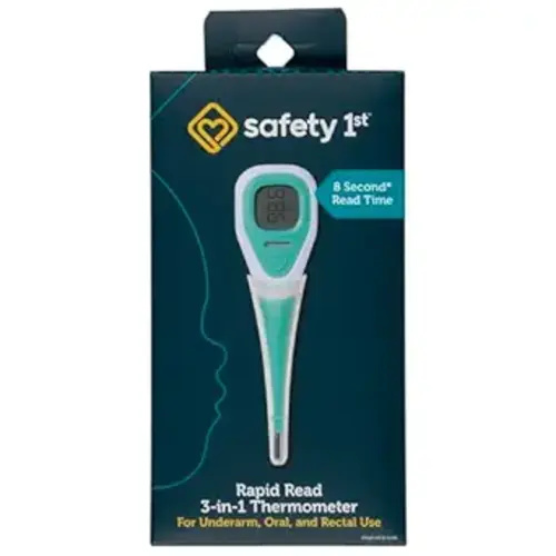 Safety 1st Rapid Read 3-In-1 Thermometer, Aqua, One Size
