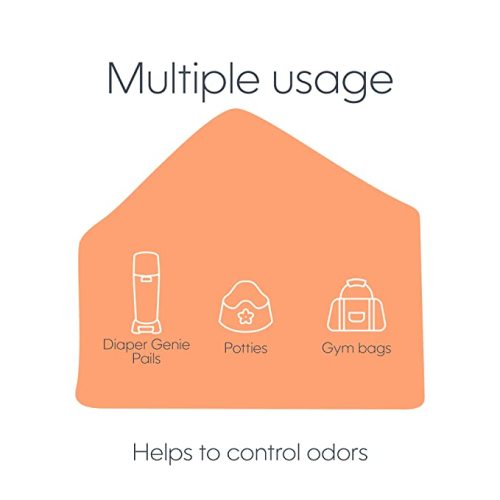 Diaper Genie Carbon Filter (4-Pack) | Diaper Pail Odor Eliminator & Deodorizer | Compatible with the Diaper Genie Complete and Expressions Pail