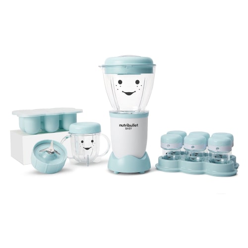 NutriBullet Baby Food Maker Processor, Blue, Puree System with 32-oz Storage, NBY-50100