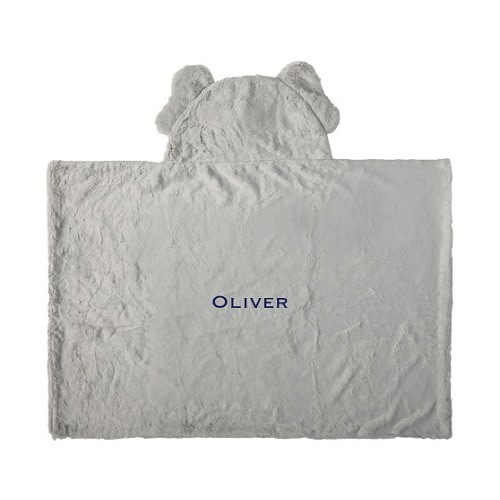 Faux-Fur Animal Baby Hooded Towels | Pottery Barn Kids
