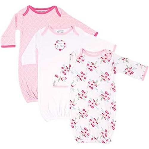 Luvable Friends Baby Girls' Cotton Gowns