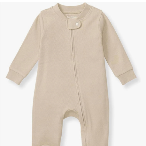 Burt's Bees Baby Boys' Sleep & Play PJs, 100% Organic Cotton One-Piece Zip Front Jumpsuit, Baby Boys Footie Pajamas & PJs