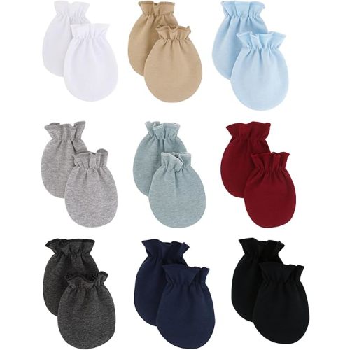 Cute Baby Mittens Newborn, No Scratch Baby Boy Mittens, Baby Girl Hat Gloves for Toddlers, Infant, Newborn