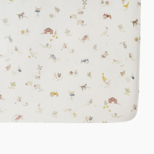Pehr Brushed Organic Cotton Crib Sheet - On The Farm