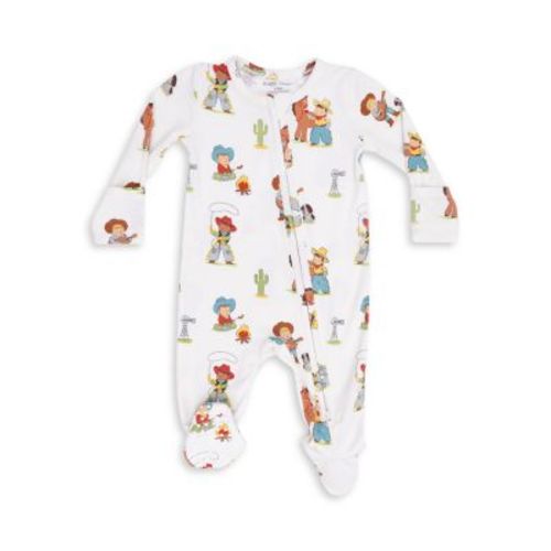 Boys' Vintage Cowboys Two Way Zipper Footie - Baby 0-3 M