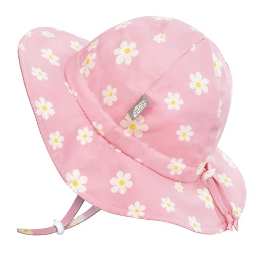 JAN & JUL Adjustable Cotton Floppy Sun Hat with 50+ UPF Protection for Girls