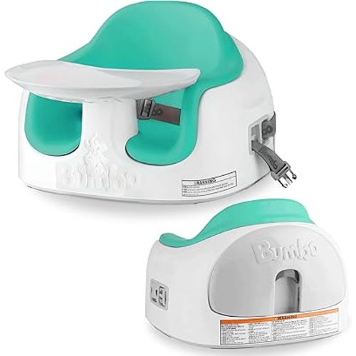 Bumbo 3-in-1 Baby Multi Seat Booster with Feeding Tray, 6-36 Months Old, Aqua