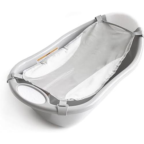 Regalo Baby Basics Infant Bath Tub, includes Air Mesh Sling, Adjustable As Your Baby Grows, Drying Hook for Easy Clean