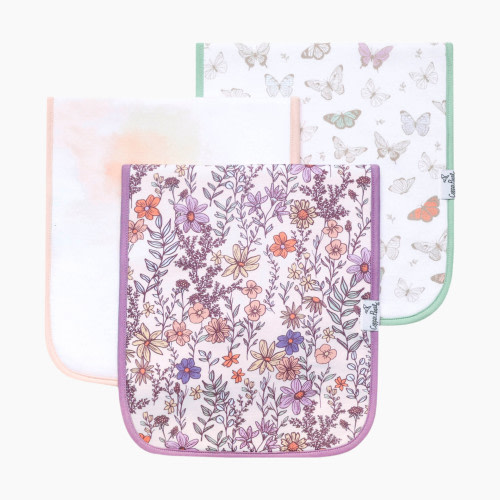 Copper Pearl Printed Burp Cloth Set - Flora