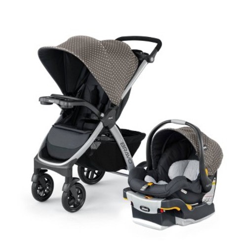 Chicco Bravo 3-in-1 Quick Fold Travel System, Color: Calla