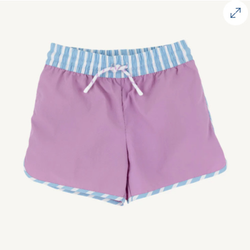 Tanner Trunks - Valley High Violet with Sarasota Sky Stripe