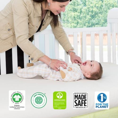 Classic Organic Cotton Crib Mattress (Lightweight 2-Stage)