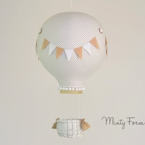 Hot Air Balloon Mobile | Travel Theme Nursery | Custom Mobile | Addition to Cloud Baby Mobile | Welcome Baby Gift