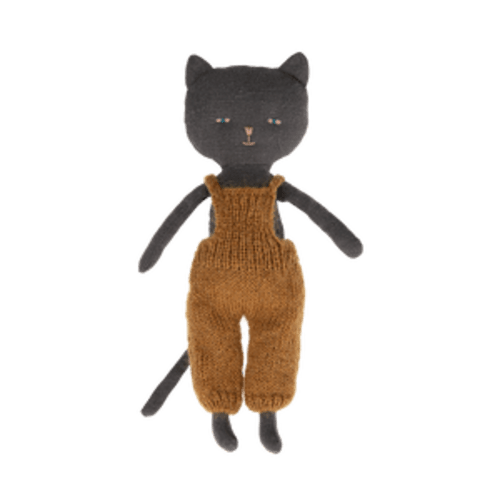 Kitten in Overalls - Black - Maileg USA