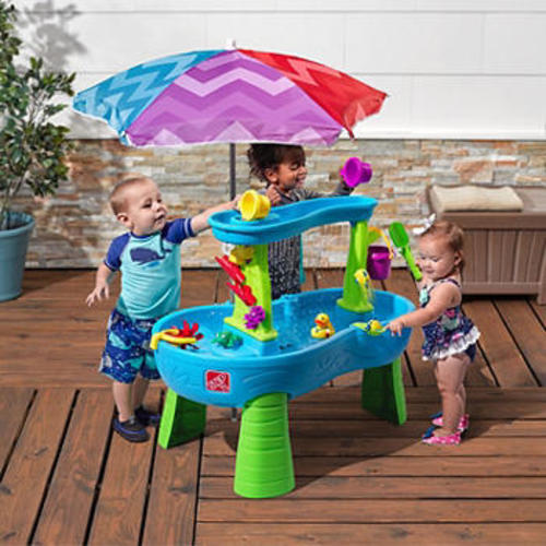 Step2 Rain Showers Splash Pond with Umbrella - Blue