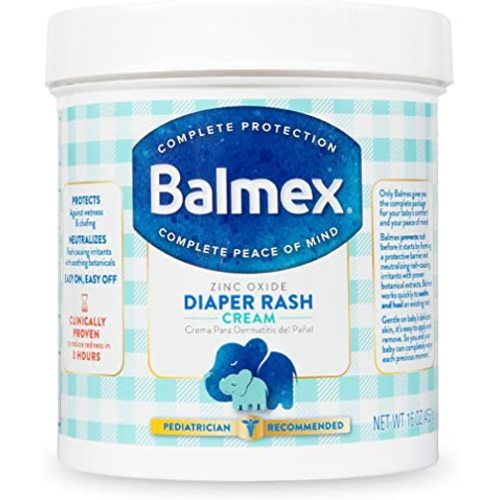 Balmex Complete Protection Daily Baby Diaper Rash Cream, Clinically Proven To Reduce Redness in Just One Use*, with Zinc Oxide + Botanicals, Pediatrician-Recommended & Dermatologist Tested, 16oz