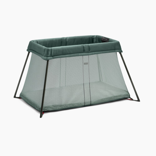 Babybjörn Travel Crib & Organic Sheet Bundle - Dark Green