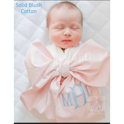 Monogrammed Baby Sash Newborn Bow Sash Silk Newborn Embroidered Sash Baby Shower Gift Photo Baby Sash Maternity Crib Bow Swaddle Sash Prop