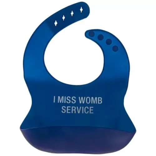 I Miss Womb Service Silicone Bib