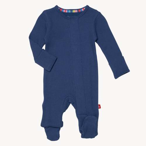 symphony blue waffle modal magnetic parent favorite footie – Magnetic Me