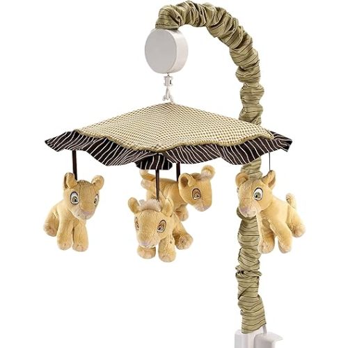 Disney Lion King Simba's Wild Adventure Musical Mobile, Ivory, Brown, Sage, Tan