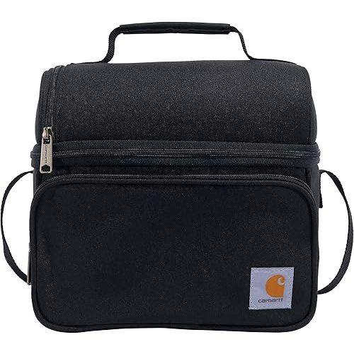 Carhartt Camping Cooler, Worksite Lunchbox, Soft Shell Cooler for Construction Sites, Work and Everyday Use Cooler, Black