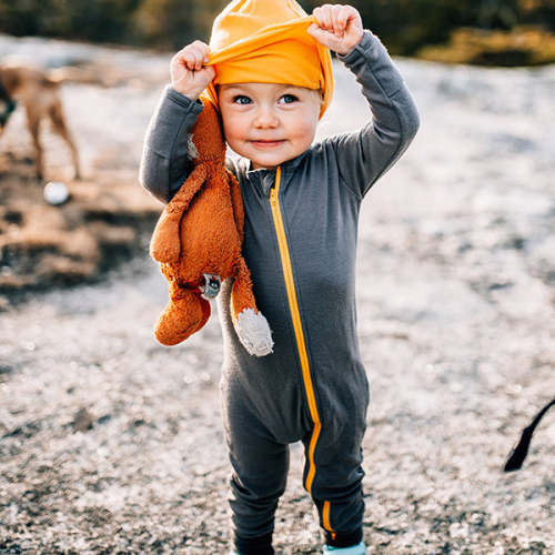Merino Wool Adventure Zippy - The Ultimate in Baby Comfort I Iksplor