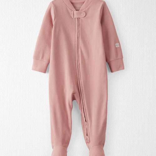 Dusty Rose Baby Organic Cotton Sleeper Pyjamas in Pink | Carter’s Oshkosh Canada
