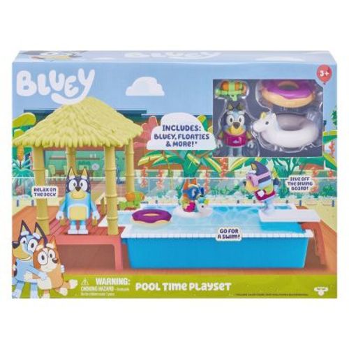 Bluey Pool Time Fun Doll Playset