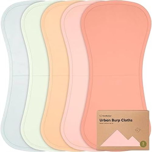 Amazon.com: Organic Burp Cloths for Baby Boys and Girls - 5-Pack Super Absorbent Burping Cloth, Burp Clothes, Soft & Plush, Newborn Milk Spit Up Rags, Burpy Cloth Bib for Unisex, Burping Rags (Nordic) : Baby