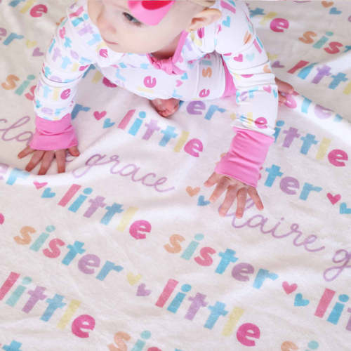 Personalized Kids Blanket | Little Sibling