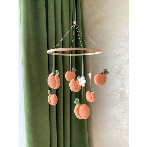 Peach Baby Mobile Nursery