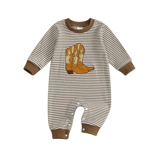 Tsnbre Newborn Boy Girl Outfits Rib Knit Romper Long Sleeve Farm Chicken Bodysuit 0 3 6 9 12 Months Netural Baby Clothes