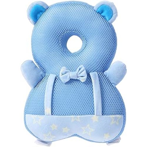 Baby Walker Head Protector Toddler Adjustable Baby Head Protection Backpack Wear Safety Pad (Bear)